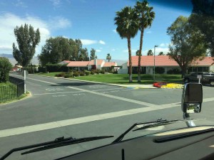 View from front window at site.